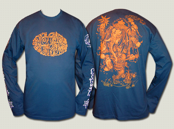 Ganesh Longsleeve, glow in UV