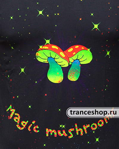 Футболка Magic Mushrooms, светится в УФ Футболка Magic Mushrooms, светится в УФ