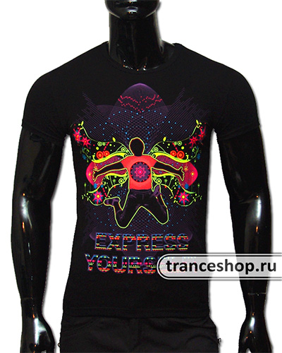 Футболка Express Youeself, светится в УФ