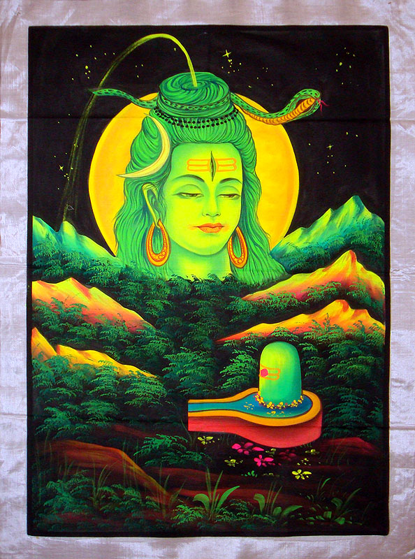 Shiva, glow in UV