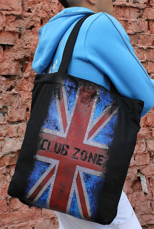 Сумка тканевая Club Zone, светится в темноте и УФ Сумка тканевая Club Zone, светится в темноте и УФ