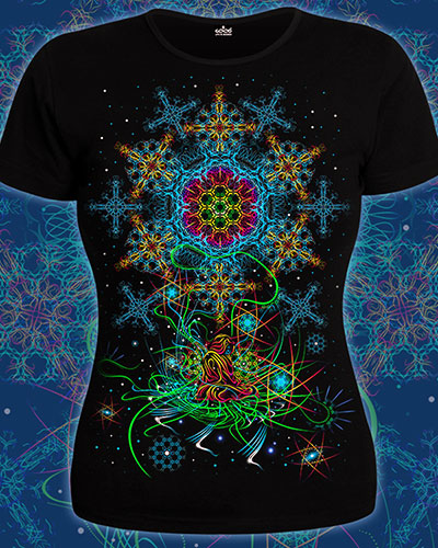 Space of Power T-shirt, glow in dark & UV