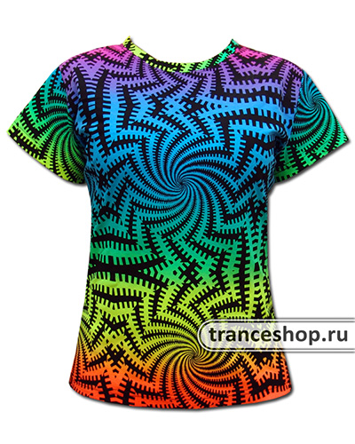 Spiral T-shirt, glow in UV