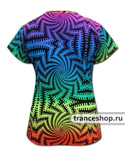 Spiral T-shirt, glow in UV