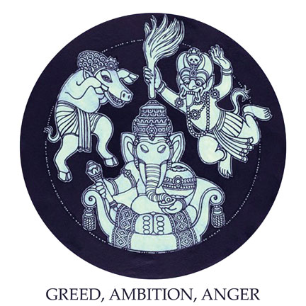 Greed, ambition, anger Magnet