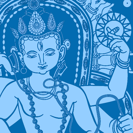 Футболка Shiva DJ, светится в УФ