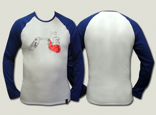 Clubheart Longsleeve, glow in UV