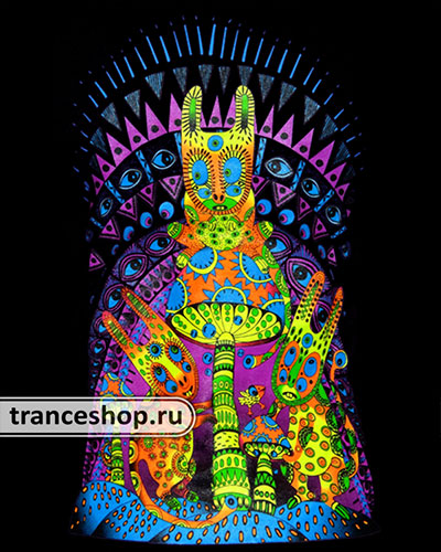 Футболка Похищение мухомора, светится в УФ Футболка Похищение мухомора, светится в УФ