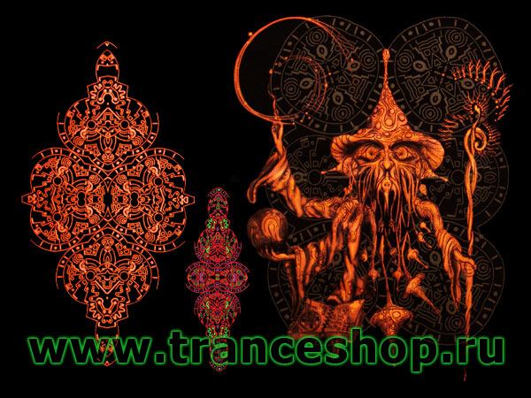 Mushroom wizard Longsleeve, glow in UV