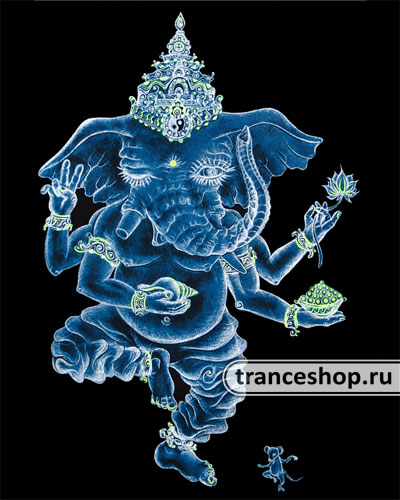Nataraj T-shirt, glow in dark & UV