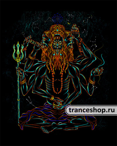 Футболка Садху, светится в темноте и УФ Футболка Садху, светится в темноте и УФ